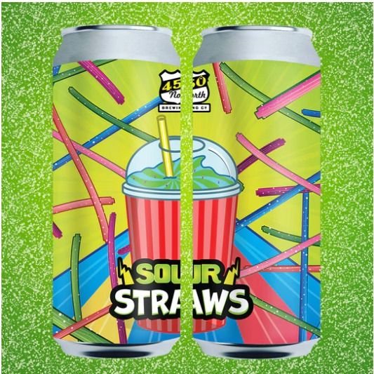 450 North Sour Straws Slushy is a Fruited Sour with Blue Raspberry, Green Apple, Watermelon, Strawberry, Raspberry
.
#beerhouseky #beerhousekentucky #450northbrewing
